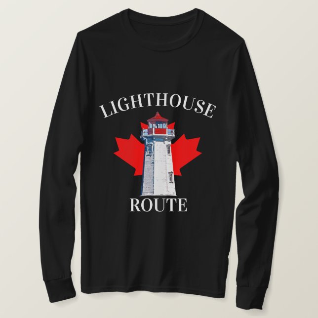 T-shirt Chemin phare Peggy's cove Nouvelle-Écosse chemise (Design devant)