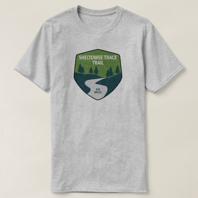 T-shirt Chemin Sheltowee Trace Kentucky Tennessee (Design devant)