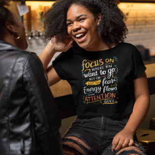 T-shirt Chemin vers le succès : focus sur votre destinatio