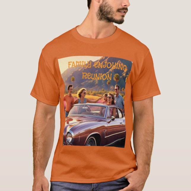 T-shirt Chemin vintage Pour Hommes (Devant)