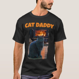T-shirt Cheminée British Shorthair Cat Daddy Kitty