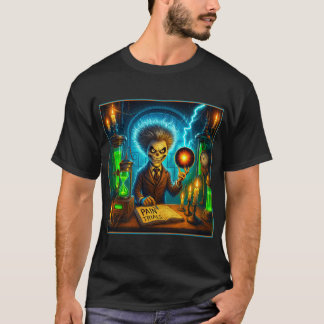 T-SHIRT CHEMINEE DE SCIENTIFIQUE FOU #1 DE LA COLLECTION E