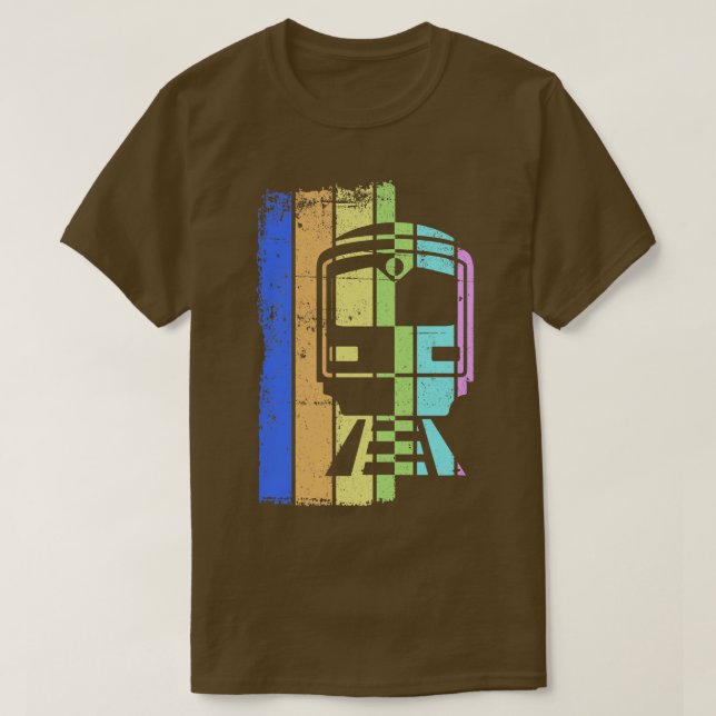 T-shirt cheminot de train trains conducteur 22 (Design devant)