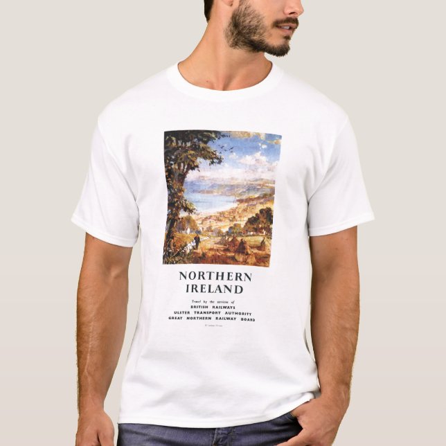 T-shirt Chemins de fer pastoraux des Anglais d'homme et de (Devant)