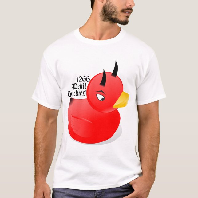 T-shirt Chemise 1266 de Duckies de diable de FRC [rouge] (Devant)