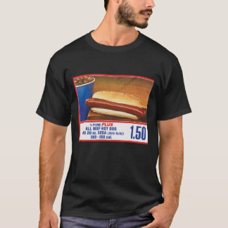 T-shirt CHEMISE 150 FOODCOURT HOT DOG vintage