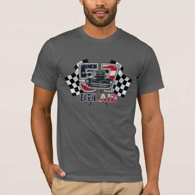T-shirt Chemise 1957 de Chevy Belair des hommes (Devant)