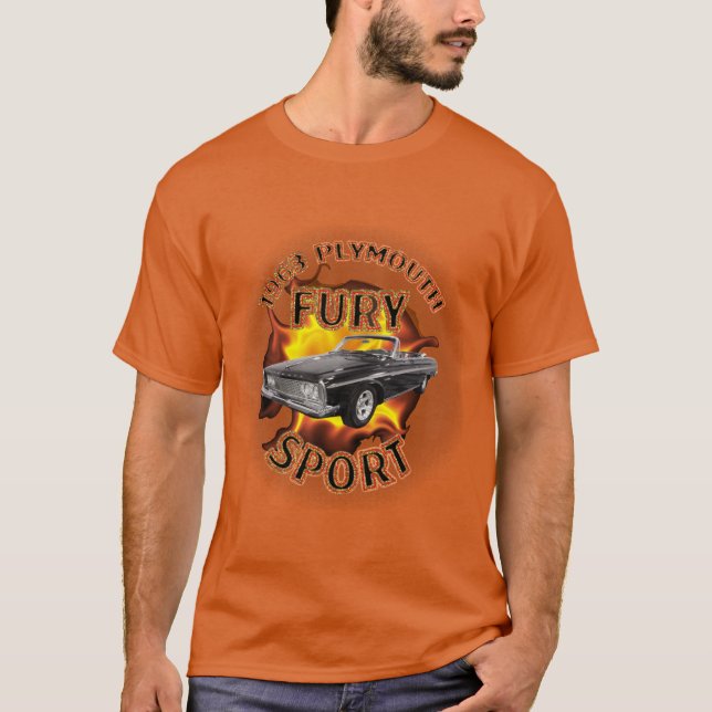T-shirt Chemise 1963 de sport de fureur de Plymouth des (Devant)