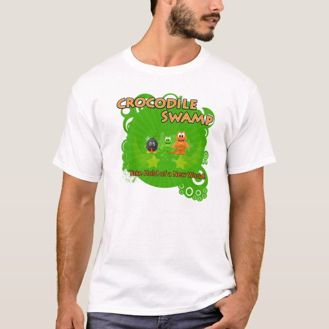 T-shirt Chemise #1 de marais de crocodile (Devant)