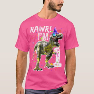 T-shirt Chemise 1Er Anniversaire T Rex Dinosaur
