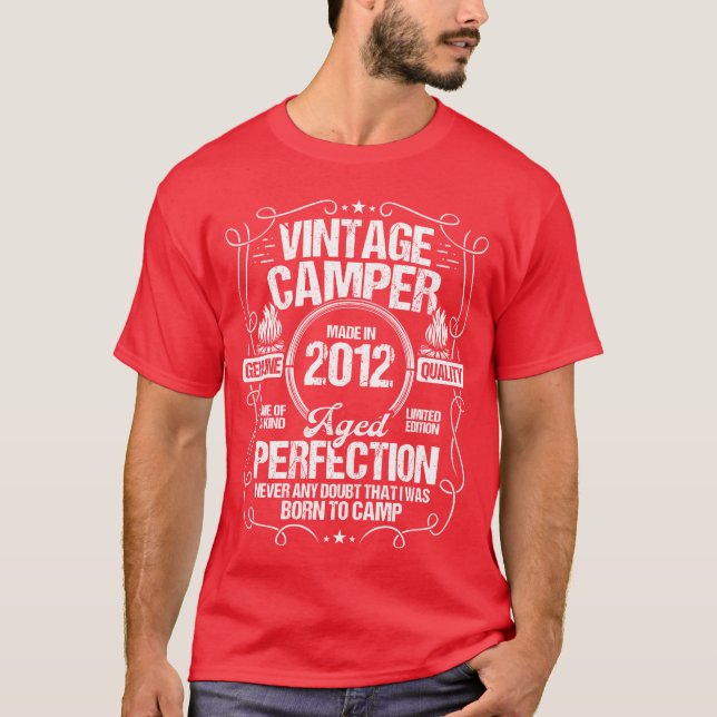 T-shirt Chemise 2012 Camper Mountains Scout Scouting Campi (Devant)