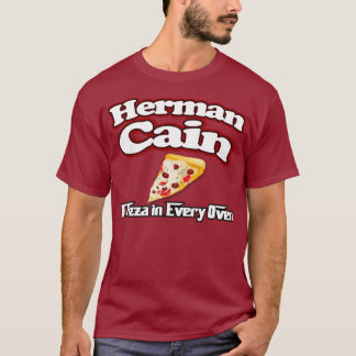 T-shirt Chemise 2012 de pizza de Herman Caïn