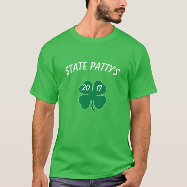 T-SHIRT CHEMISE 2017 DU JOUR DU PETIT PÂTÉ D'ÉTAT (Devant)