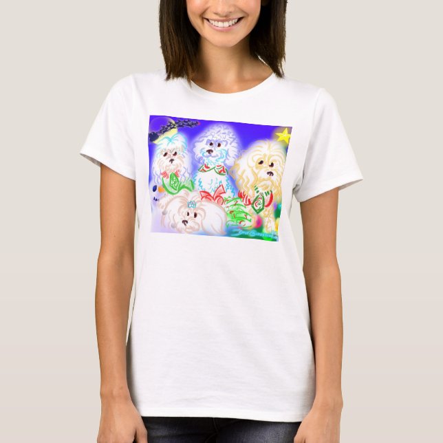 T-shirt Chemise 2017b de caricature de chien (Devant)