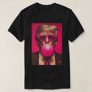 T-shirt Chemise 2025 Drôle Cool Donald Trump Bubble Gum Ro