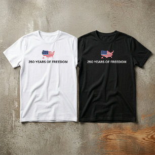 T-shirt Chemise 250 Ans de Liberté Anniversaire USA