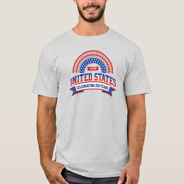 T-shirt Chemise 250 ans États-Unis (Devant)