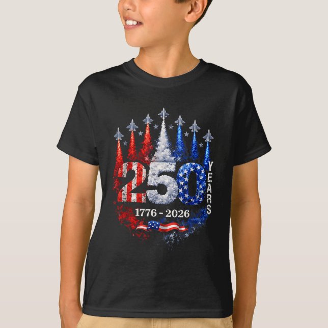 T-shirt Chemise 250 Ans Usa Patriotique 4 Juillet Ameri (Devant)