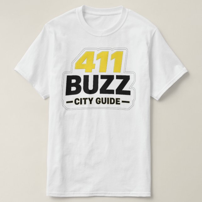 T-shirt Chemise 411 Buzz City Guide (Design devant)