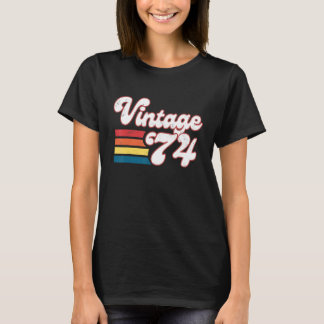 T-shirt Chemise 49 Ans 49ème Anniversaire Née En 1974 FEMM