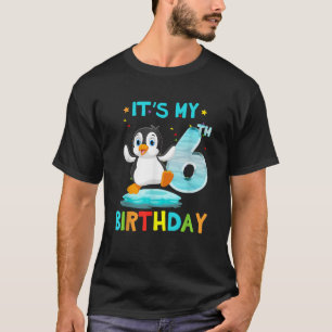 T-shirt Chemise 6 Anniversaire Chemise Penguin Chemise Ann