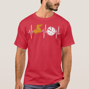 T-shirt Chemise à aile de poulet drôle Pizza Lover I Love 