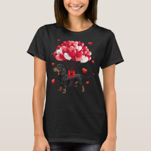 T-shirt Chemise à ballons Saint-Valentin Dachshund D