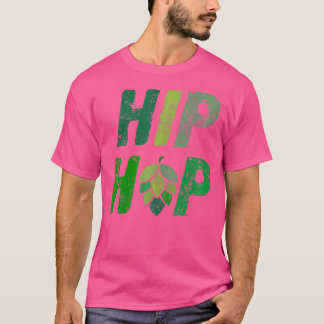 T-shirt Chemise À Bière Hip hop Avec Feuille De Sauce Pour