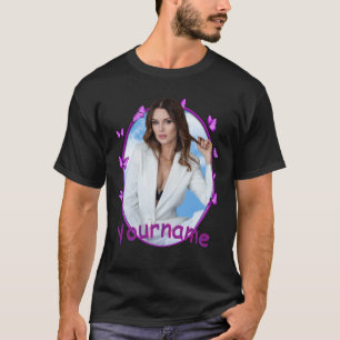 T-shirt Chemise à cadre papillon vintage personnalisé des