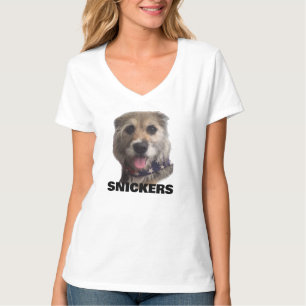 T-SHIRT CHEMISE À COL EN V POUR FEMMES