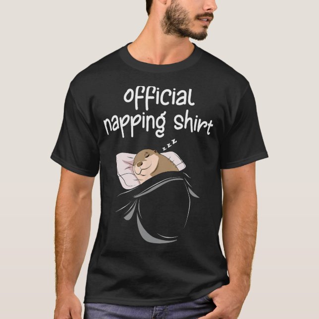 T-shirt Chemise à coucher en loutre de mer Femmes Pyjamas  (Devant)