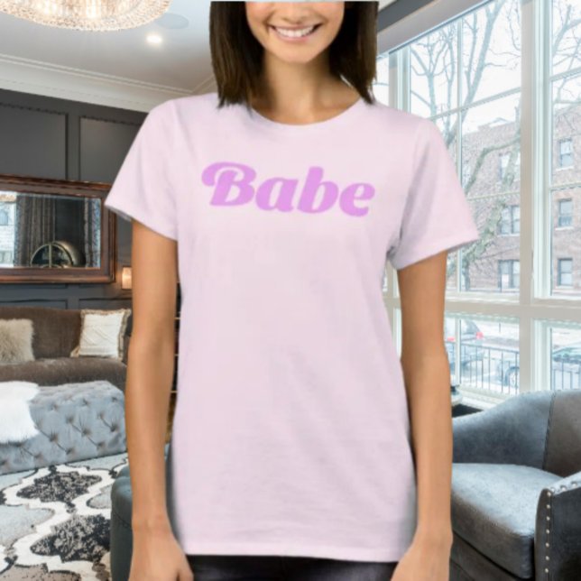 T-shirt Chemise à déclaration BABE – Confiance douce, Éner (Créateur téléchargé)