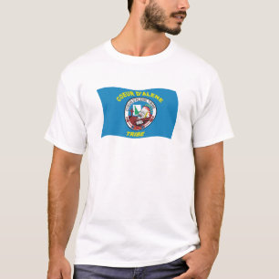 T-shirt Chemise à drapeau de Coeur d'Alene