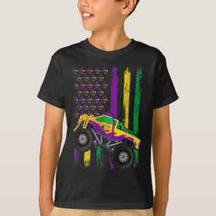 T-shirt Chemise à drapeau de perles de camion monstre de M