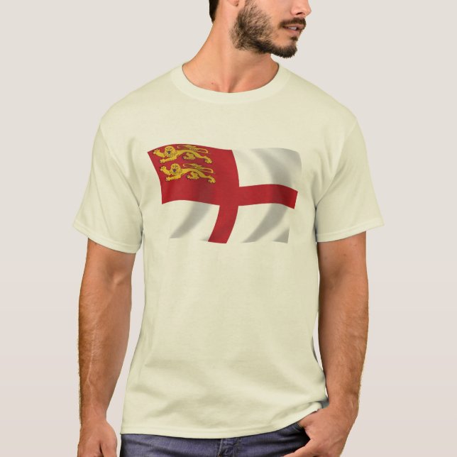T-shirt Chemise à drapeau de Sark (Devant)