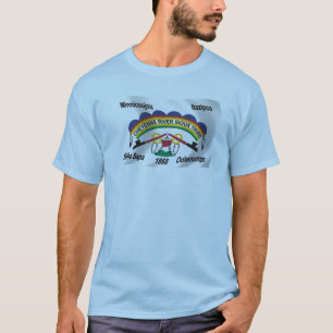 T-shirt Chemise à drapeau des Sioux de la rivière Cheyenne