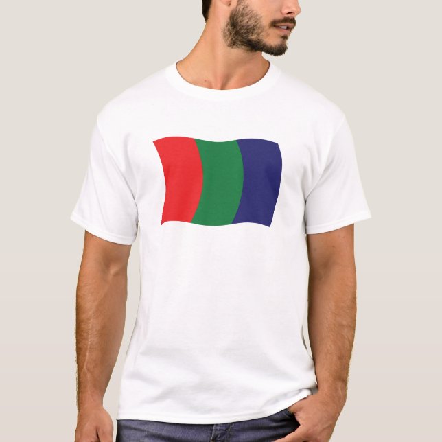 T-shirt Chemise à drapeau Mars (Devant)