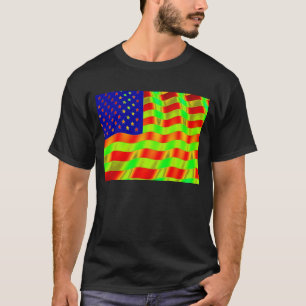 T-shirt Chemise à drapeau psychédélique