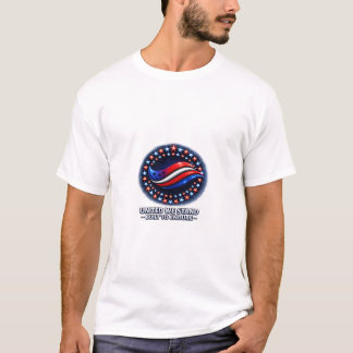 T-shirt Chemise à emblème de cercle d'étoiles patriotiques