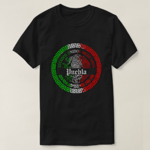 T-shirt Chemise à emblème de l'État de Puebla au Mexique