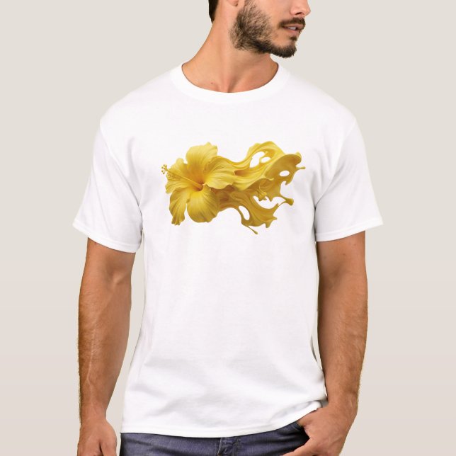 T-shirt CHEMISE À IMPRESSION Tendance FLEUR ABSTRAITE 7 (Devant)