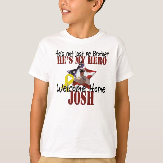 T-shirt Chemise à la maison bienvenue de retours au pays (Devant)