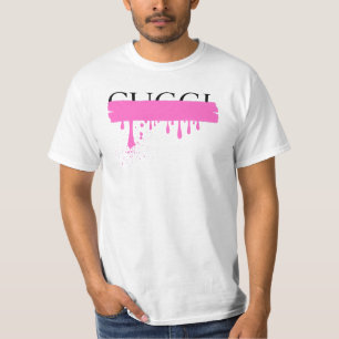 T-shirt chemise à mâle blanche