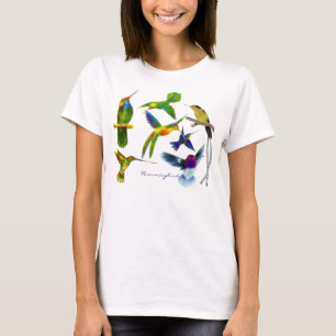 T-shirt Chemise à manches courtes pour femmes colibris