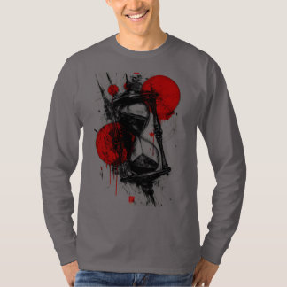 T-shirt Chemise à manches longues avec croquis abstrait de