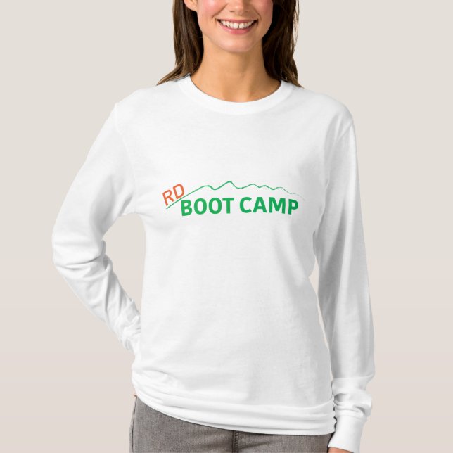 T-shirt Chemise à manches longues avec logo de RD Boot Cam (Devant)