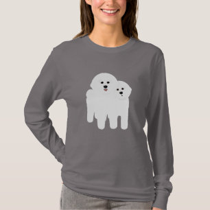 T-shirt Chemise à manches longues Bichon Frise