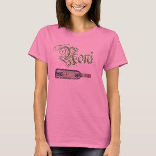 T-shirt Chemise à manches longues bouteille de vin de Noni