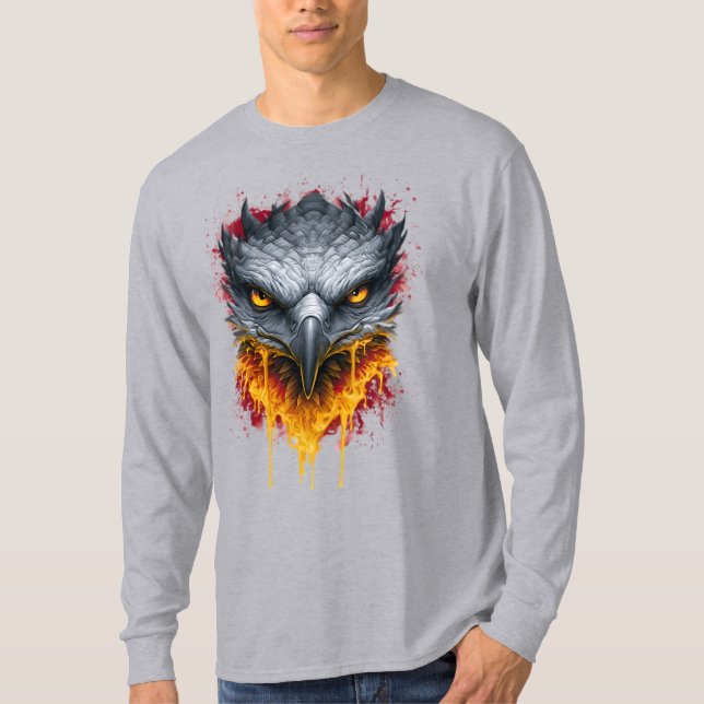 T-shirt Chemise à manches longues Burning Eye Hawk Splatte (Devant)