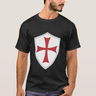 T-shirt Chemise à manches longues croix templière emblème